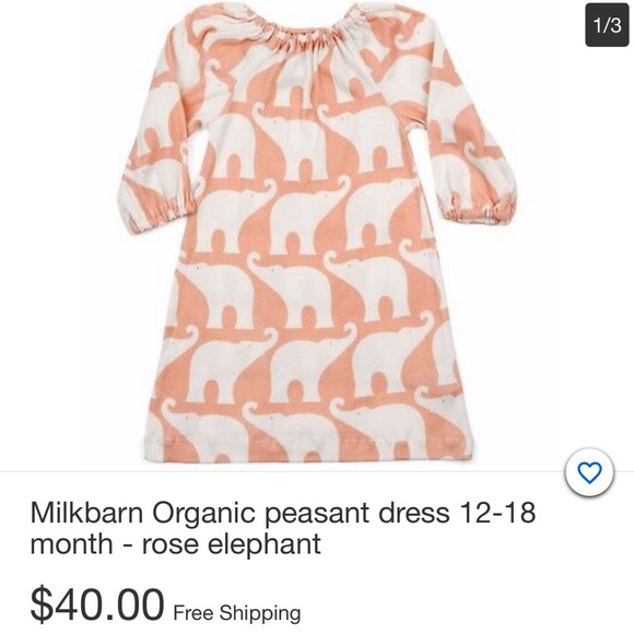 LAST CHANCE! NWT - Milkbarn Rose Elephant Dress + Headband - Picture 4 of 8